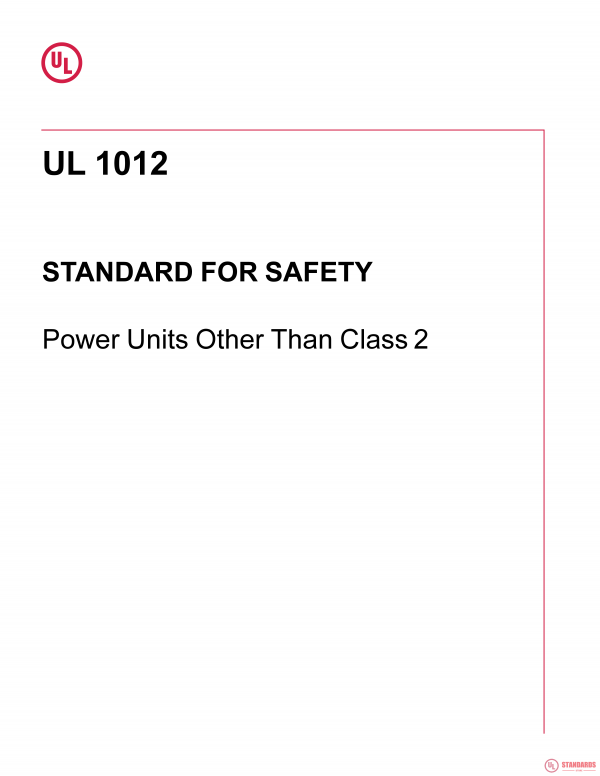 UL 1012 PDF